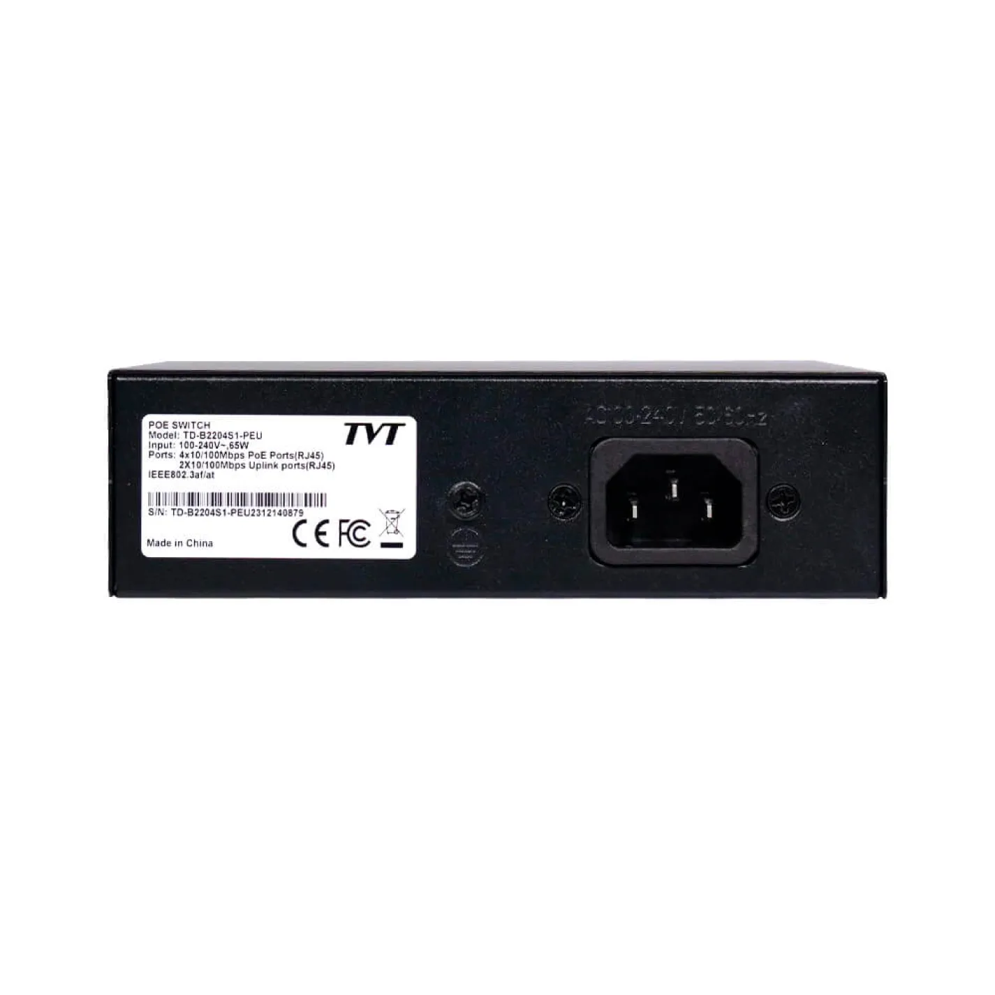 PoE-коммутатор TVT 6-портовый TD-B2204S1-PEU с 4 портами PoE - Фото 2