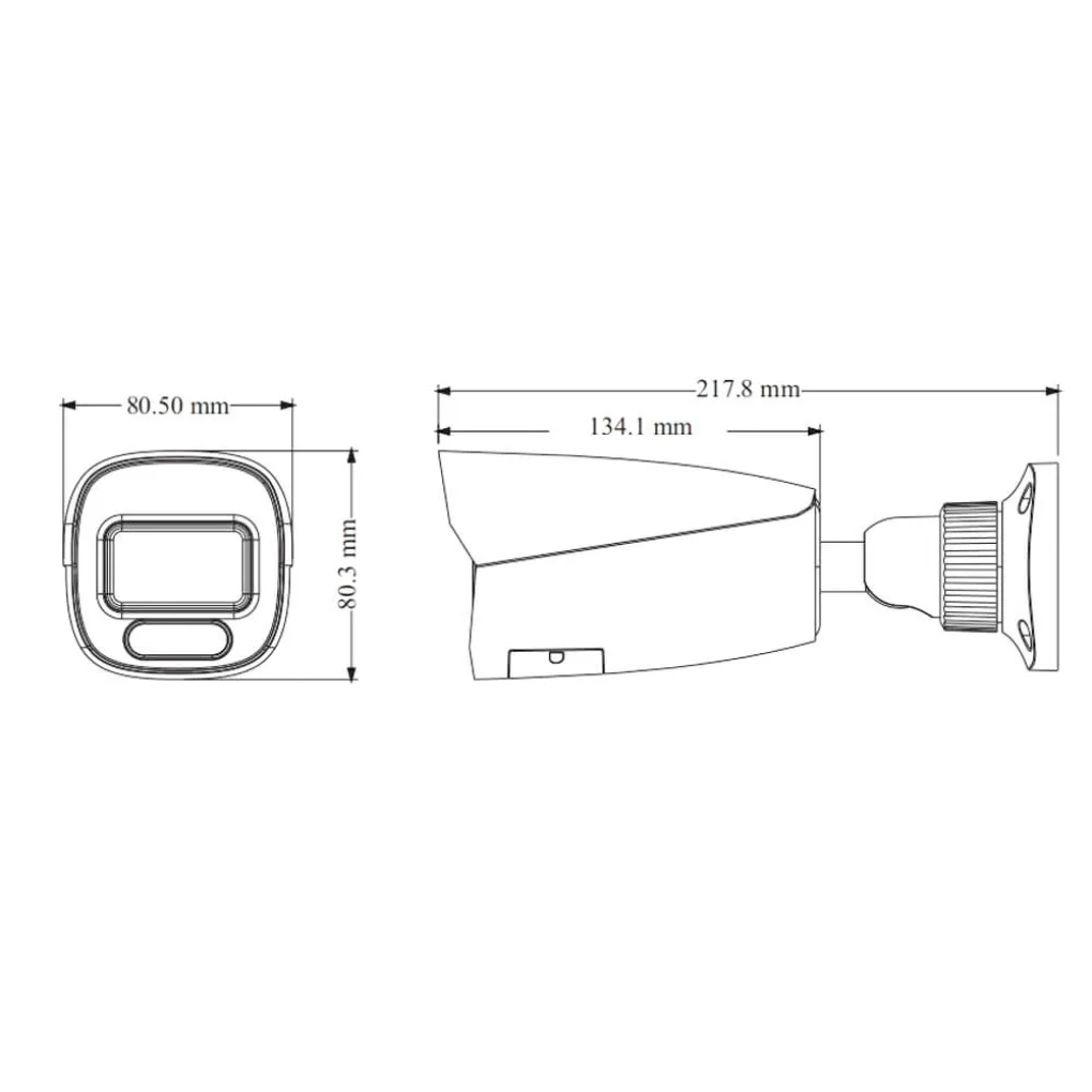 IP-відеокамера TVT TD-9482S4-C(D/PE/AW3) 8Mp White (2.8 mm) з мікрофоном- Фото 2
