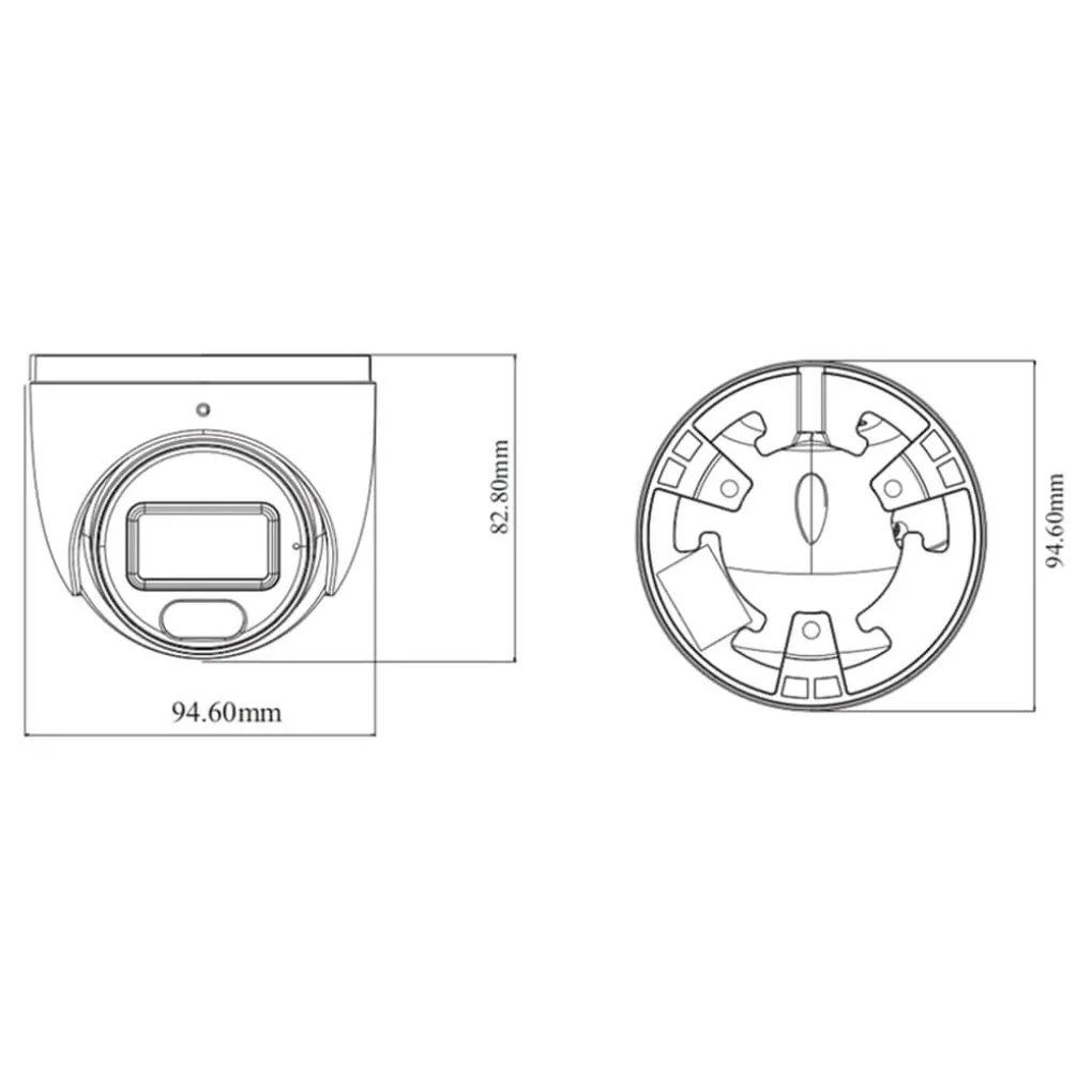 IP-відеокамера TVT TD-9584S4-C(D/PE/AW2) 8Mp White (2.8mm) з мікрофоном- Фото 2