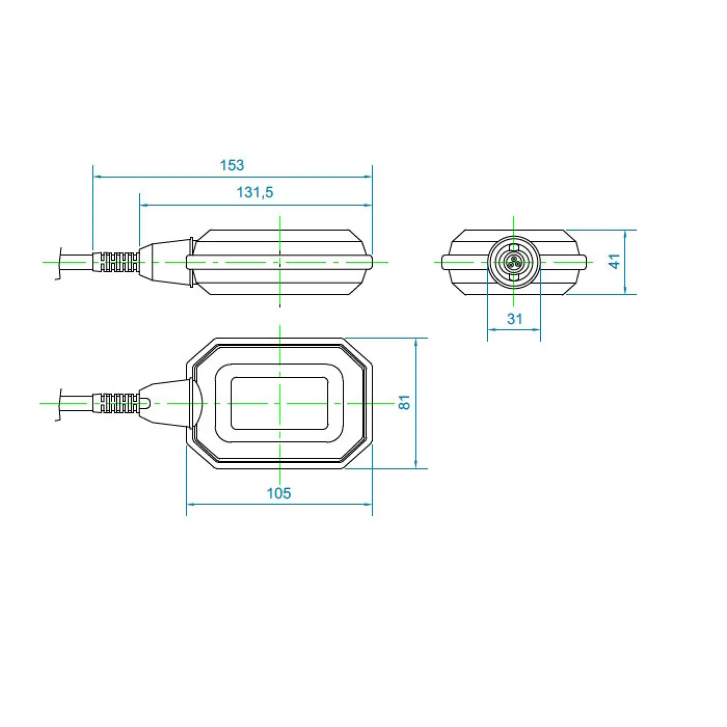 Поплавковий вимикач Tecnoplastic ACS 3X1 5M FOX-DRINK BB TP+Shell CW (GFOA3X105BBC1) - Фото 2