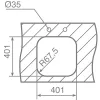 Кухонная мойка Teka BE 40х40 (18), сталь (10125005)- Фото 2