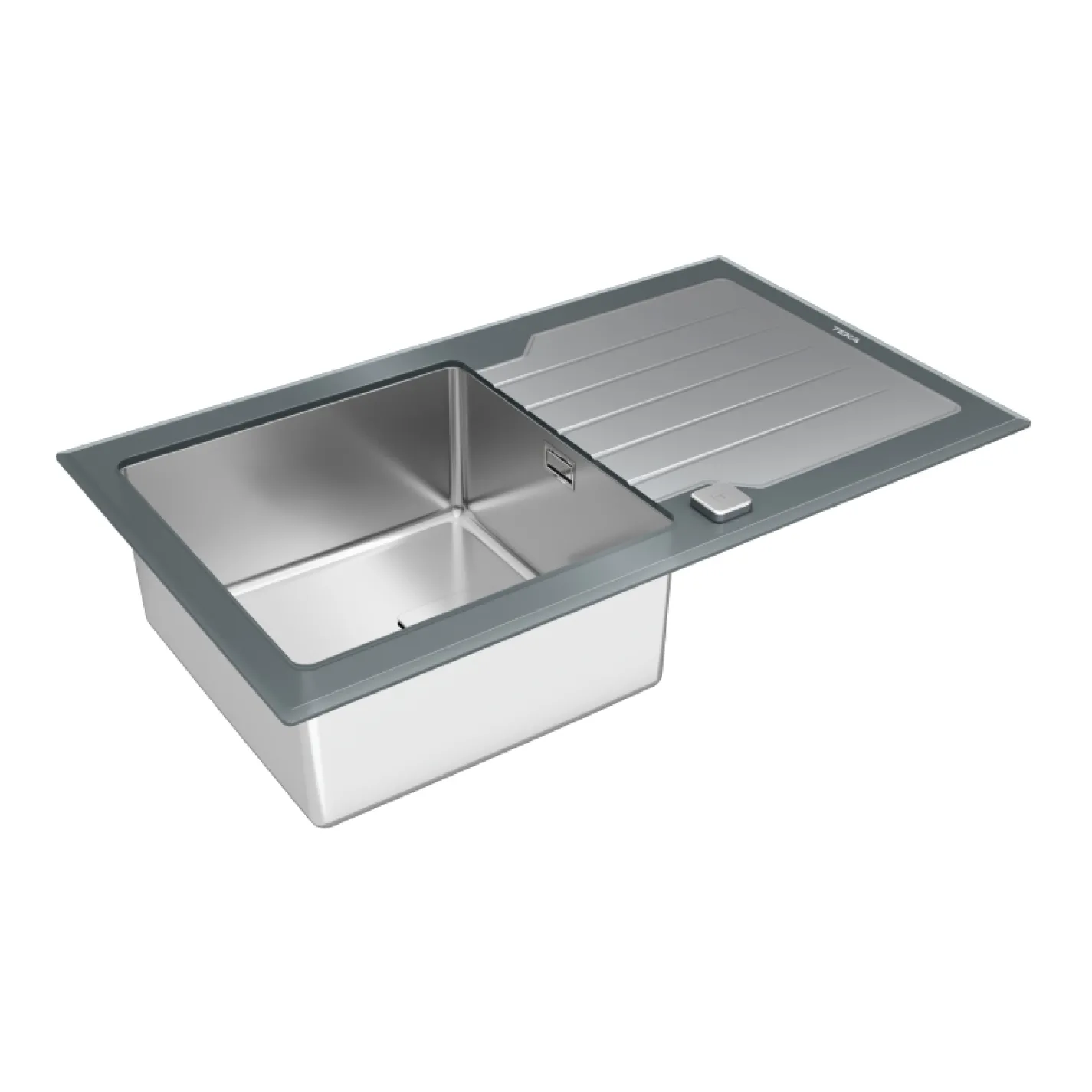 Кухонная мойка Teka DIAMOND RS15 1B 1D 86, серый камень (115100021) - Фото 3