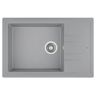 Кухонная мойка Teka STONE 60 S-TG 1B 1D, 780х510, серый металлик (115330028)