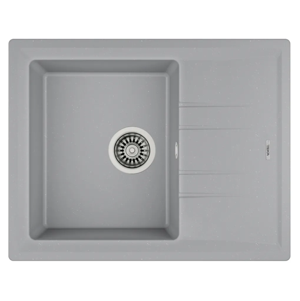 Кухонна мийка Teka STONE 45 S-TG 1B 1D, 650х510, сірий металік (115330042)- Фото 1