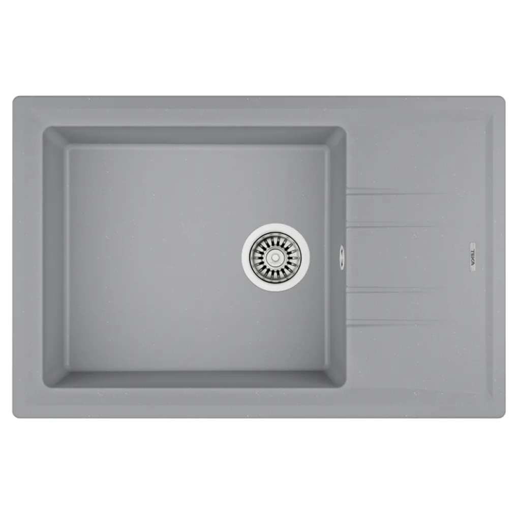 Кухонна мийка Teka STONE 60 S-TG 1B 1D, 780х510, сірий металік (115330028)- Фото 1