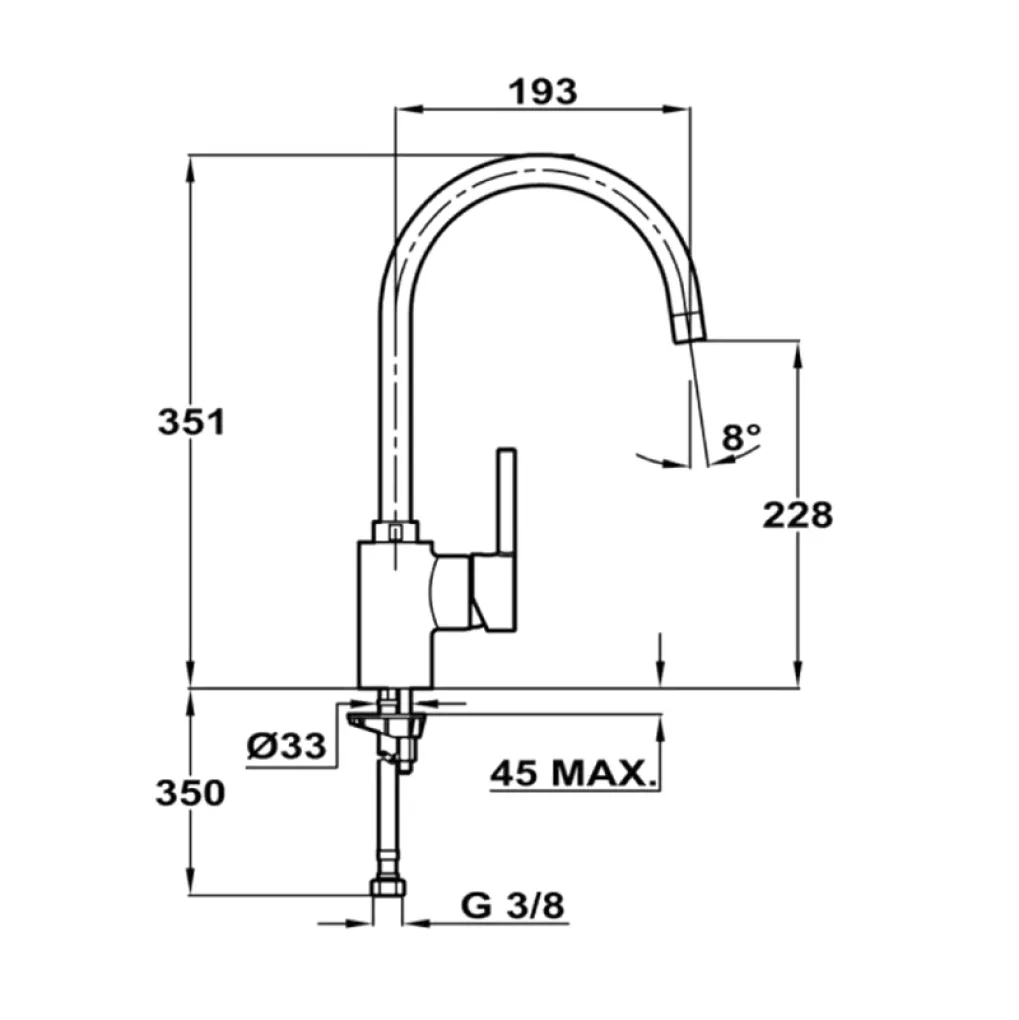 Змішувач для кухні Teka ARK 915 Alaior-XL Н хром (239151200)- Фото 2