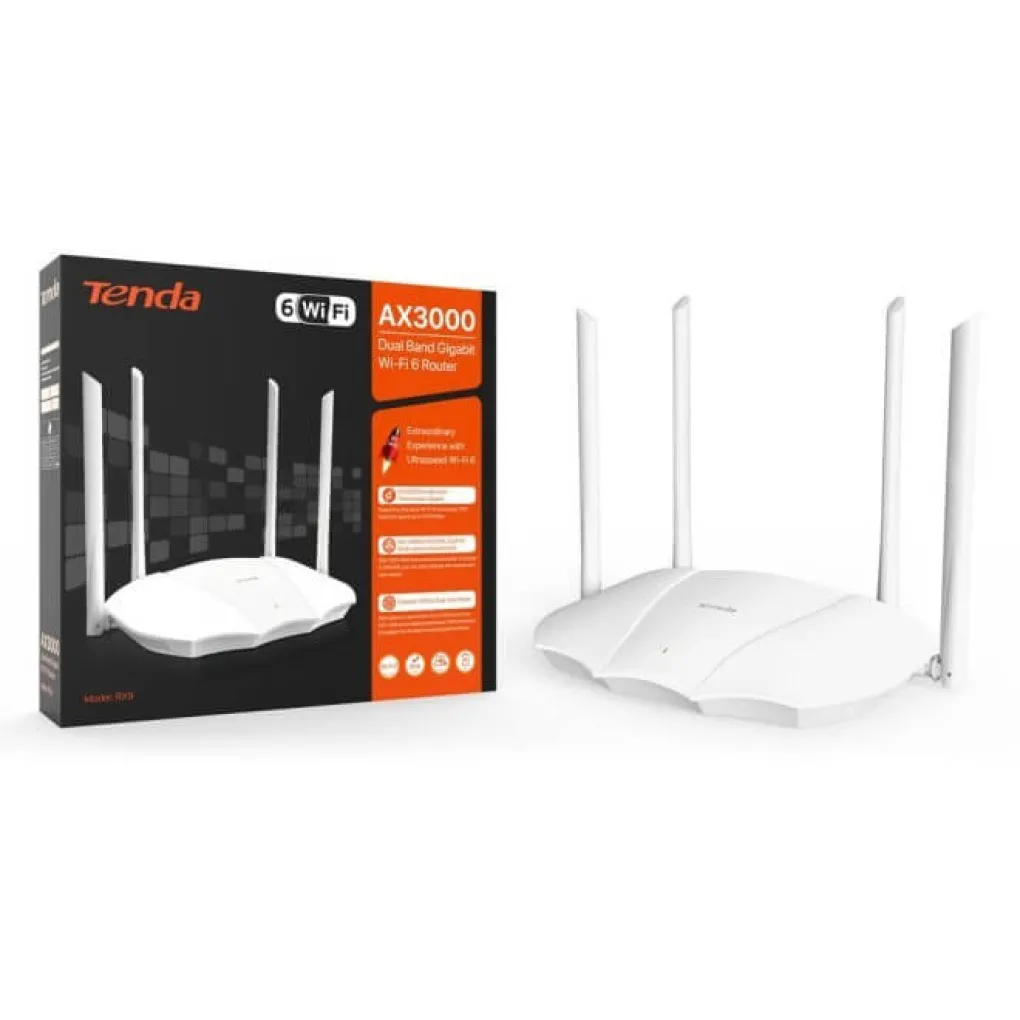 Маршрутизатор Tenda RX9 AX3000 3xGE LAN 1xGE WAN- Фото 4