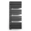 Электрический полотенцесушитель Terma Warp S 1110x500 с ТЭНом DRY Black 800Wt левый черный (WLWAS111050KS95E1DRYMX2)- Фото 1