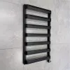 Электрический полотенцесушитель Terma WIX 850x500 правый черный (WLWXT085050K9M5E8MOAMX2)- Фото 2