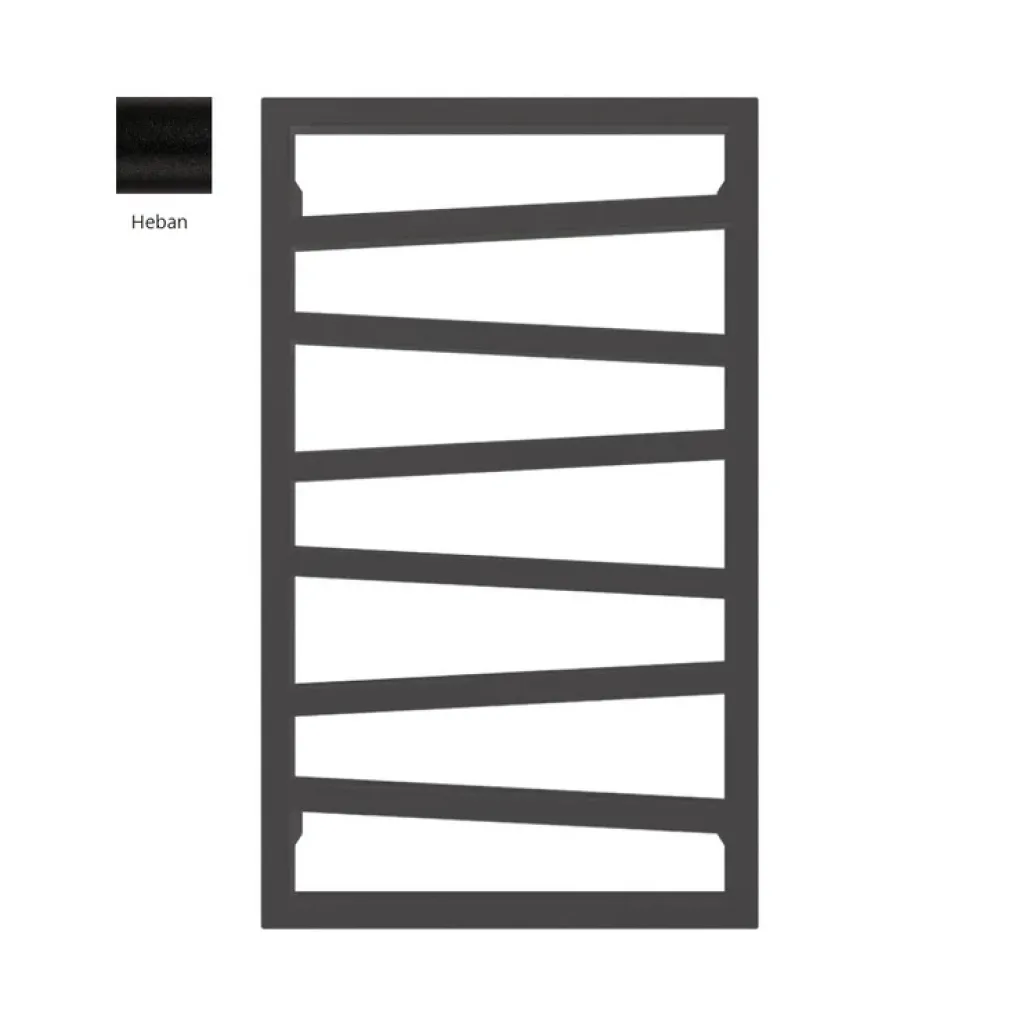Рушникосушка водяна Terma Zigzag 835х500 SX чорний глянець- Фото 1