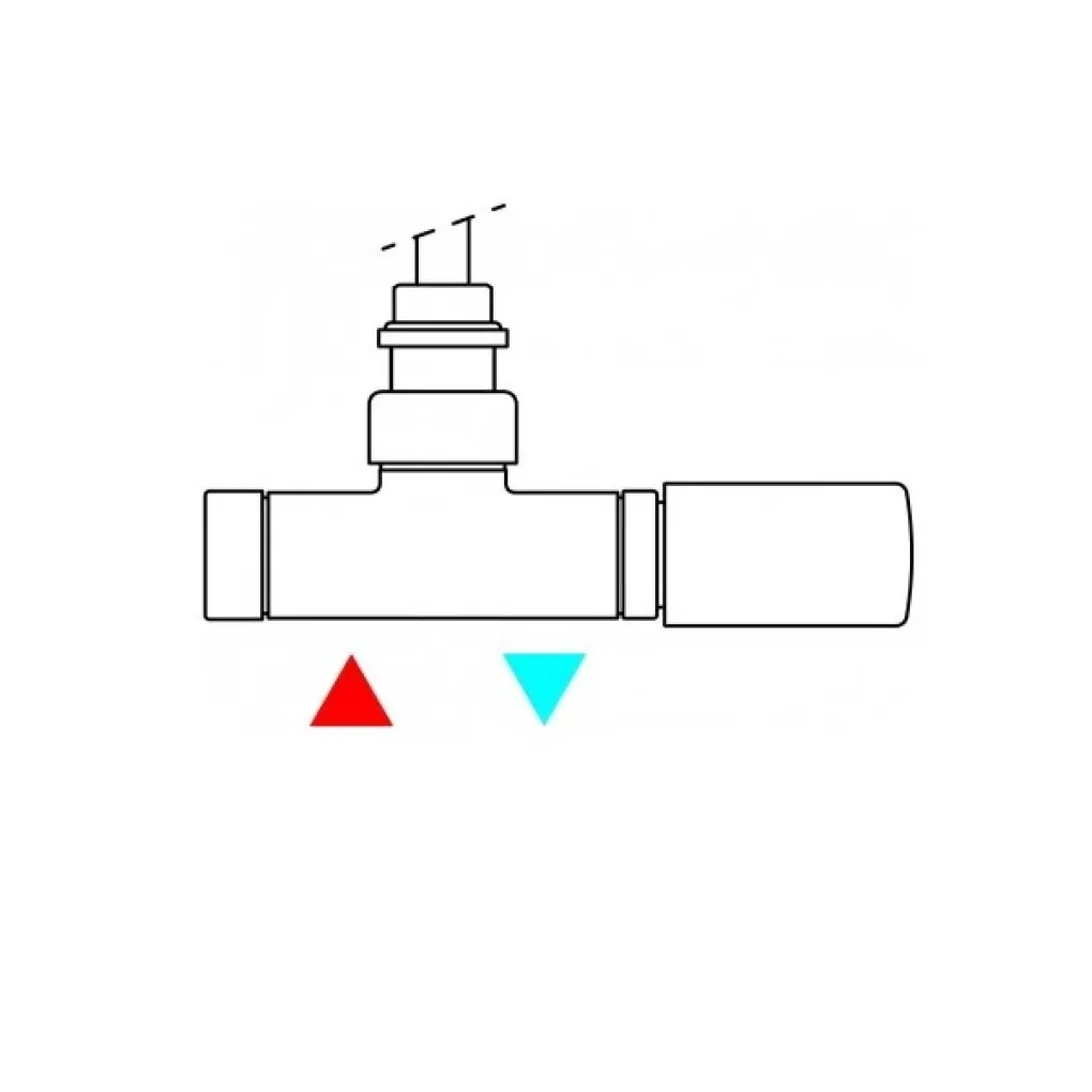 Набор термостатических вентилей Terma Set of valves с трубкой погружения угловой левый хром- Фото 2