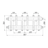 Коллектор комбинированный стальной Termojet в кожухе с комплектом креплений К62ВН.125.(200) выходы вверх и вниз- Фото 2
