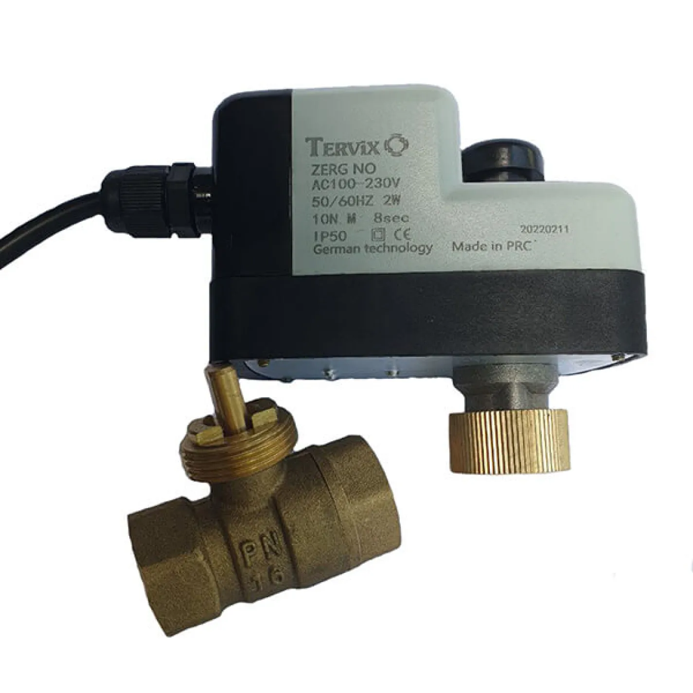 Двухходовой шаровой клапан с электроприводом Tervix Pro Line ZERG Н/О 1 DN25 - Фото 2