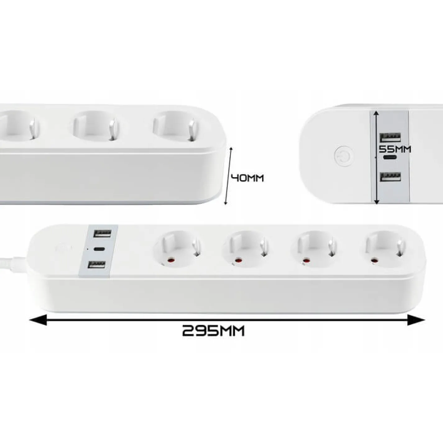 Умный удлинитель Tervix Pro Line WiFi Power Strip (423421) - Фото 3