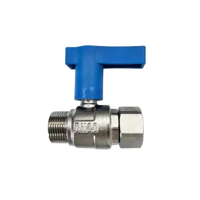 Кран кульовий з американкою для холодної води (синій) Tervix Pro Line WD 3/4" (336222)