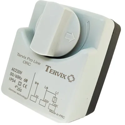 Трехходовой клапан с электроприводом Tervix Pro Line ORC 3-way Н/З 3/4 DN20