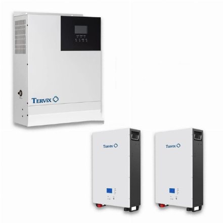 Система автономного питания Tervix BANKA 10,2 кВтч + инвертор 5кВ + аккумулятор 51,2В 100 Ач (2 шт) (693620)