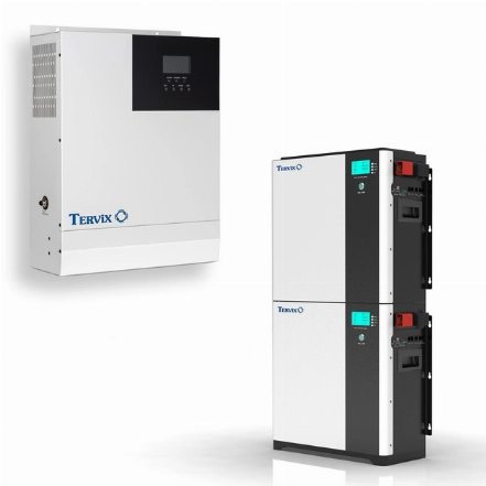 Система автономного питания Tervix BANKA 10,2 кВтч + инвертор 5кВ + аккумулятор 51,2В 100 Ач (2 шт) (693421)