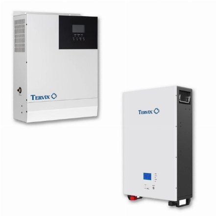 Система автономного живлення Tervix BANKA 4,8 кВтг - інвертор 5кВ + акумулятор 48В 100 Ач