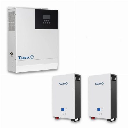 Система автономного питания Tervix BANKA 9,6 кВтч + инвертор 5кВ + аккумулятор 48В 100 Ач (2 шт)