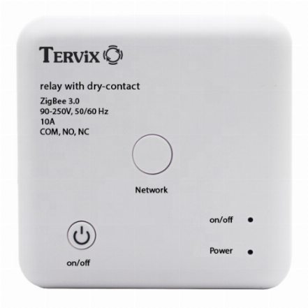 Умный переключатель Tervix Pro Line ZigBee Dry Contact On/Off (реле с "сухим" контактом) (431181)