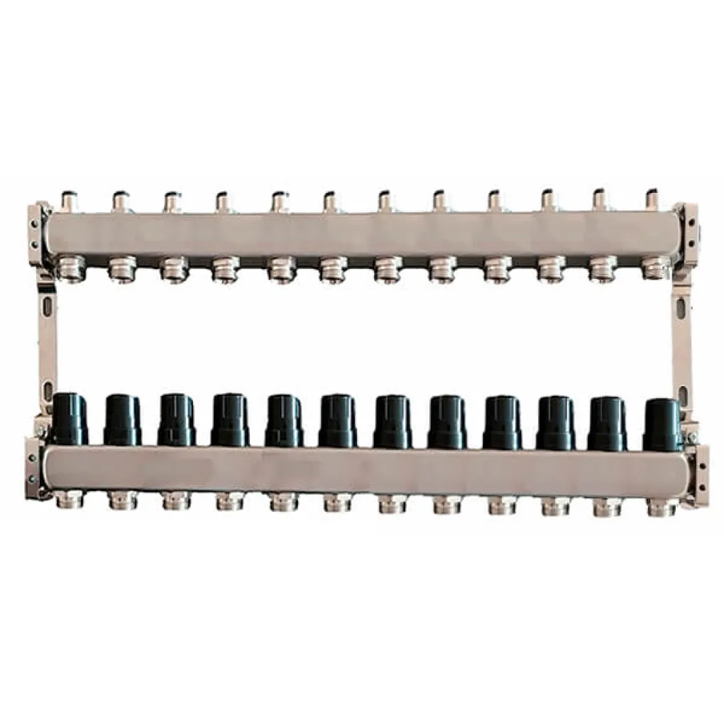 Коллектор для теплого пола Tervix Pro Line на 12 контуров без расходомеров (501012)