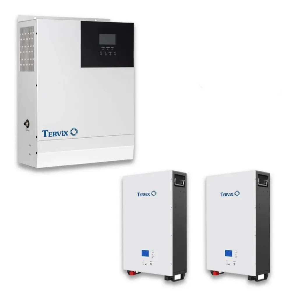 Система автономного живлення Tervix BANKA 9,6 кВтг + інвертор 5кВ + акумулятор 48В 100 Ач (2 шт)- Фото 1