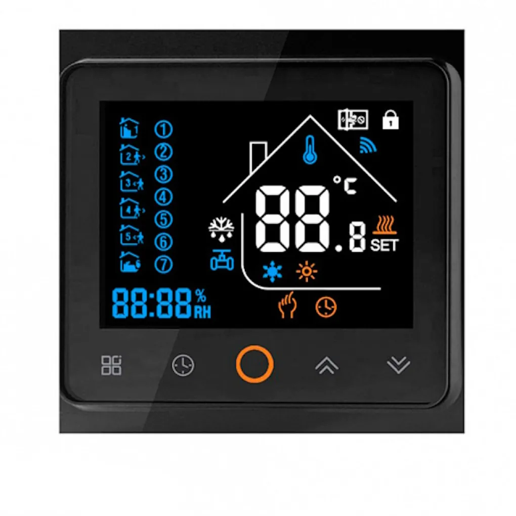 Термостат з ZigBee керуванням Tervix Pro Line для електричної та водяної теплої підлоги, датчик 3000 мм (117130)- Фото 2