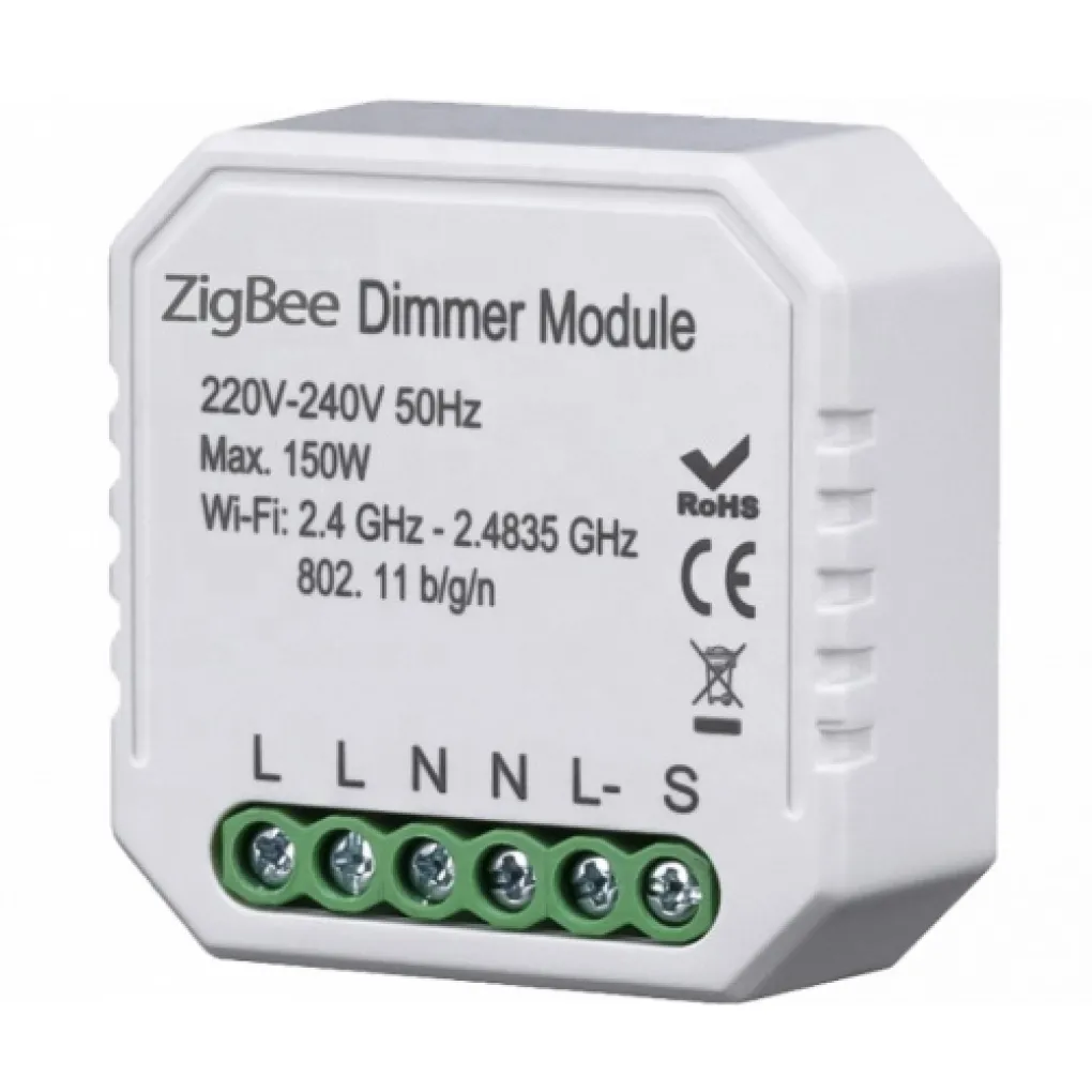 Умный выключатель – регулятор Tervix Pro Line ZigBee Dimmer (1 клавиша) (435121)