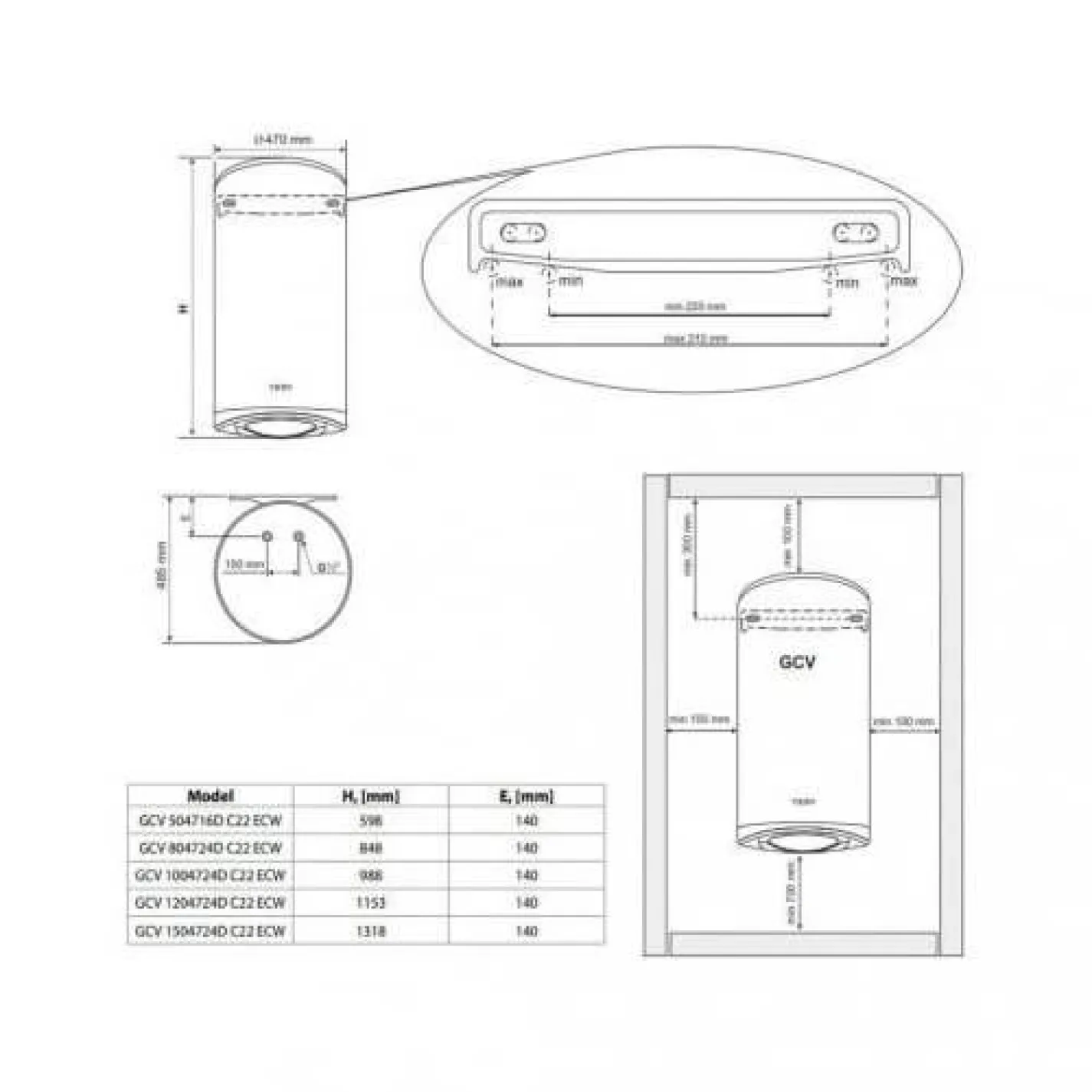 Бойлер електричний Tesy Modeco Cloud GCV 504716D C22 ECW 50 л 1.6 кВт Wi-Fi (305082) - Фото 3