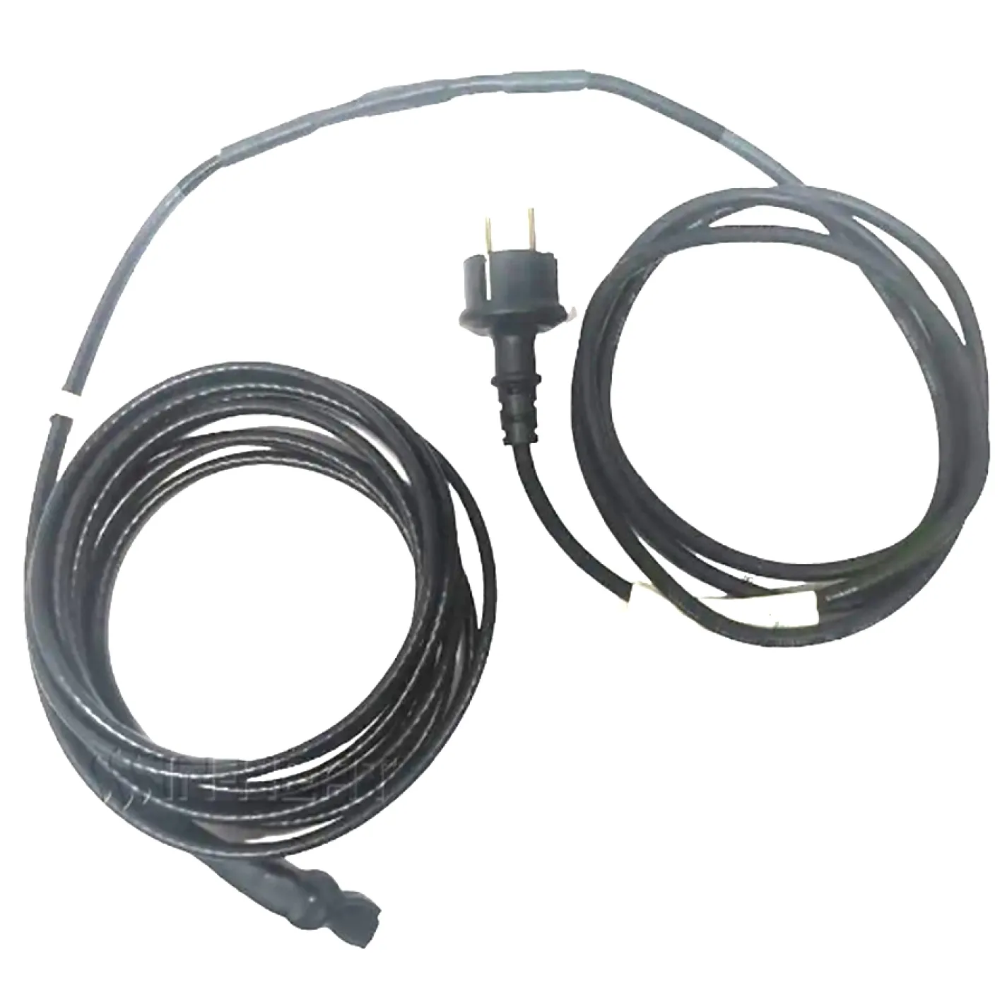 Двожильний кабель ThermoGreen TGSD-2 м 12 Вт з термостатом та вилкою для обігріву труб - Фото 1