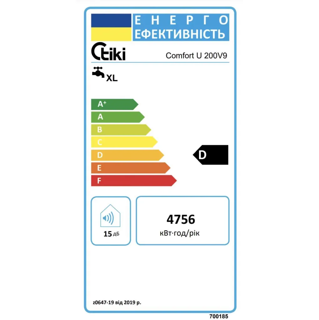 Бойлер электрический Tiki Comfort U 200V9- Фото 3
