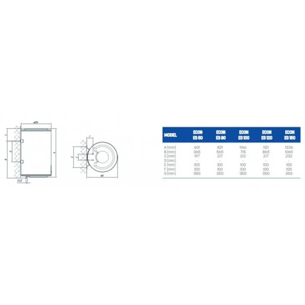 Бойлер электрический Tiki EconES 50V9 (GBF SM)- Фото 3