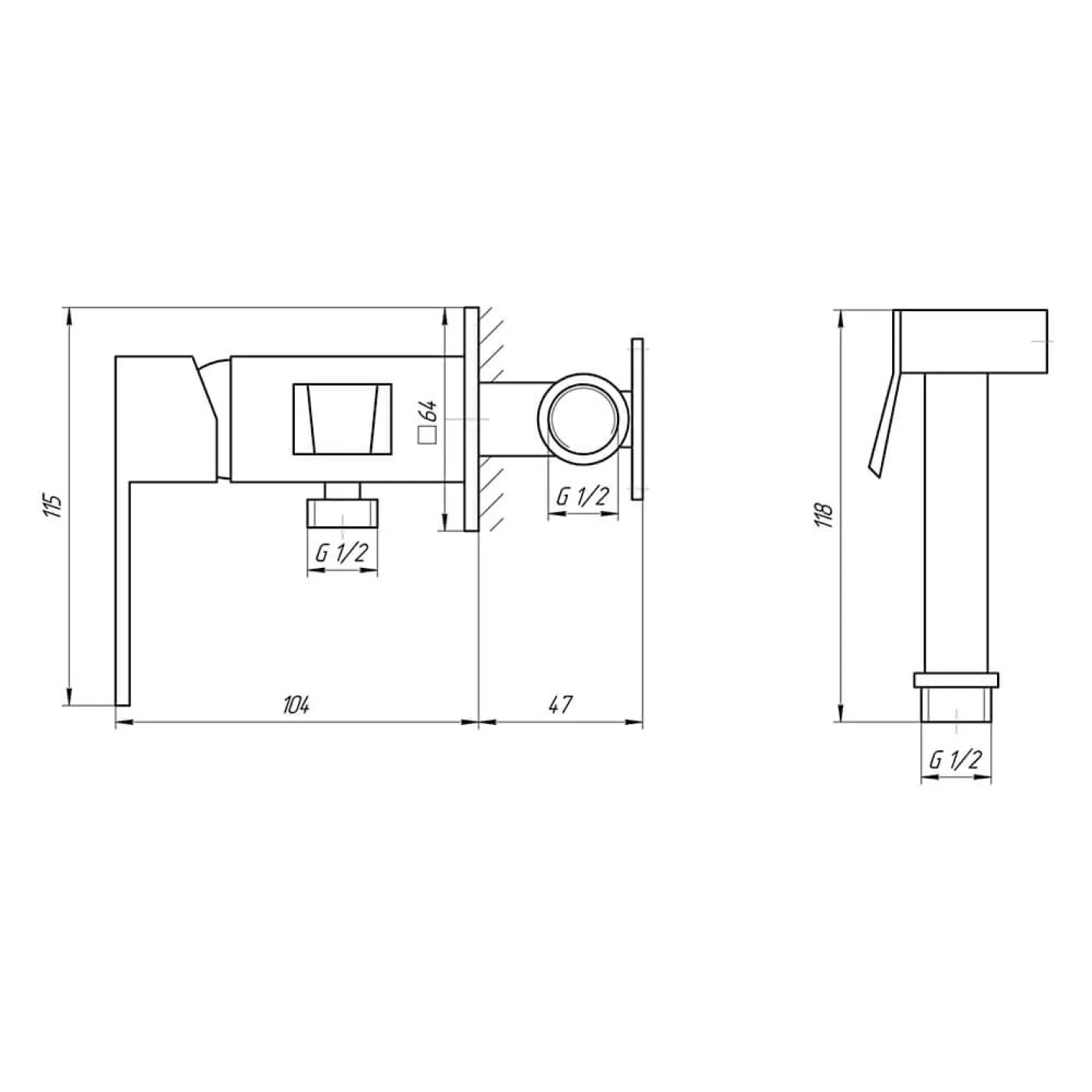 Гігієнічний душ Topaz Lexi TL 21106-H57, хром - Фото 3