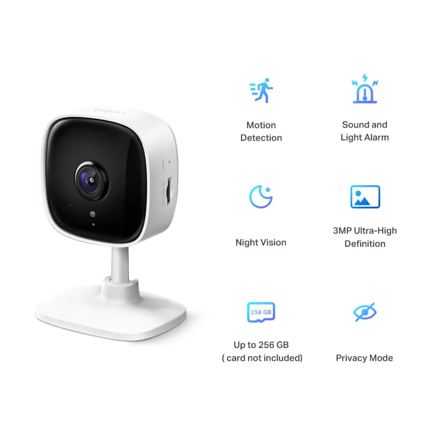 IP-камера відеоспостереження TP-Link Tapo C110 3MP N300 microSD motion detection - Фото 1