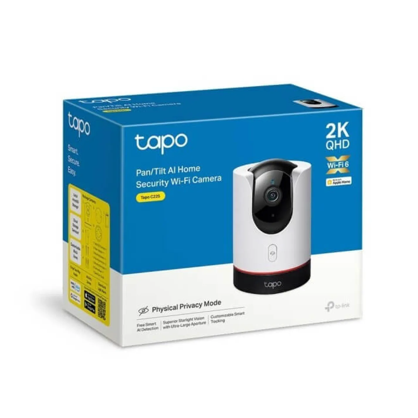 IP-камера видеонаблюдения TP-Link Tapo C225 3MP N300 microSD motion detection 360° mic - Фото 2