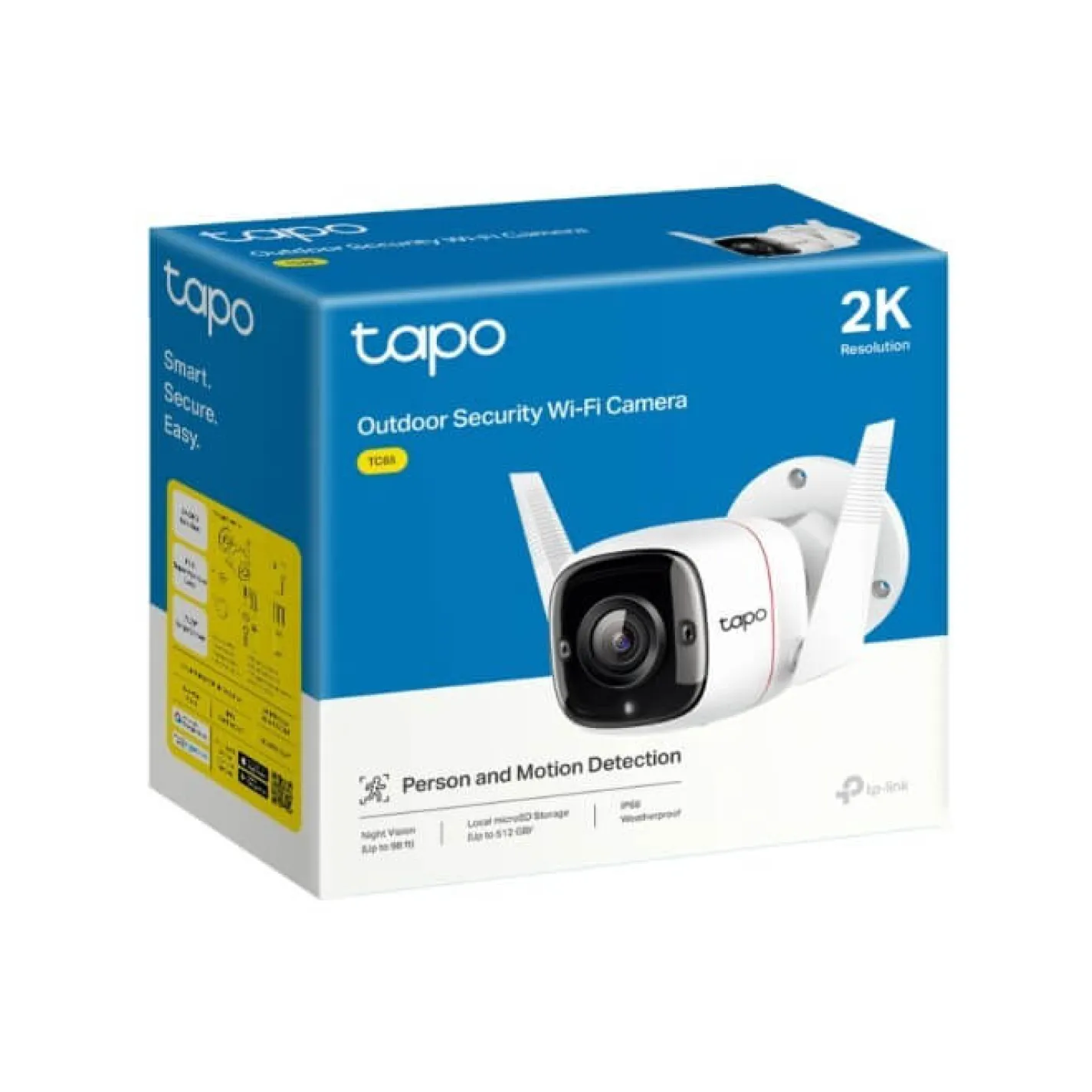 IP-камера відеоспостереження TP-Link Tapo TC65 3MP N300 1xFE microSD outdoor - Фото 2
