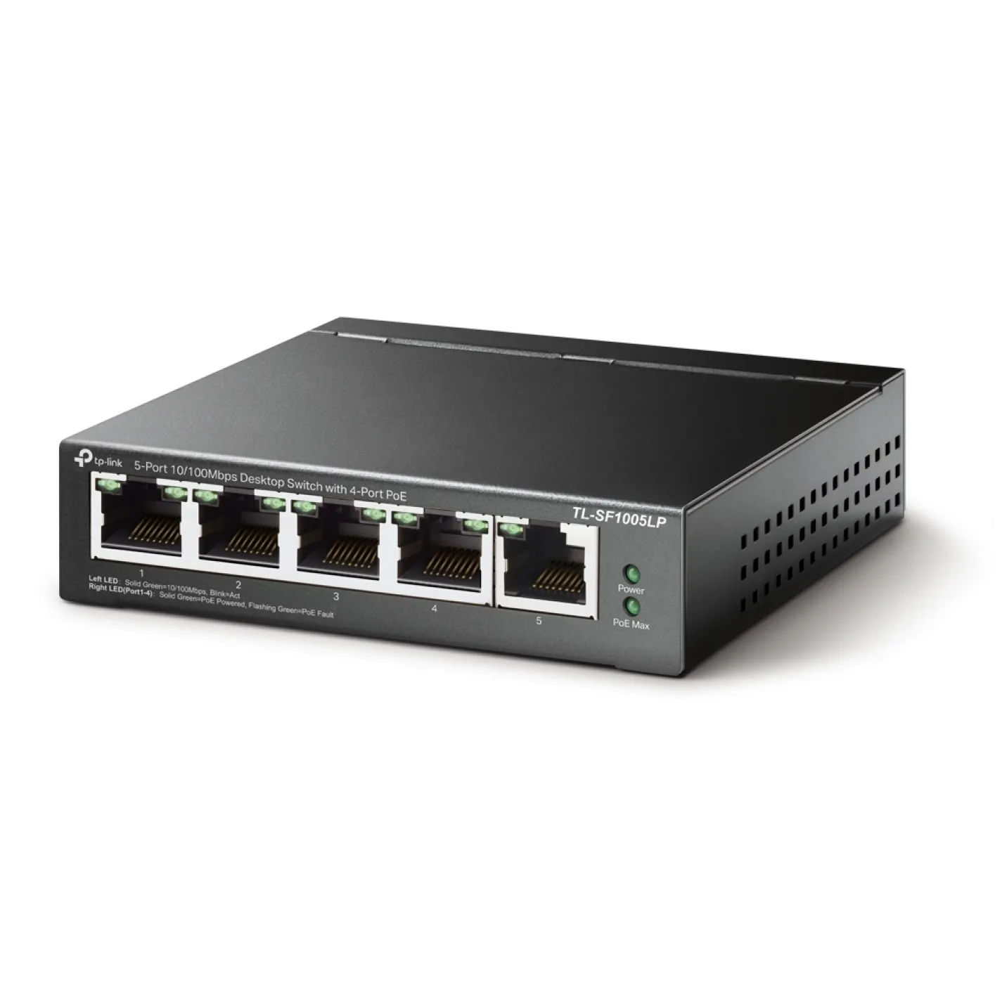 Коммутатор TP-Link TL-SF1005LP 5x1FE (4xPoE), 41Вт - Фото 1