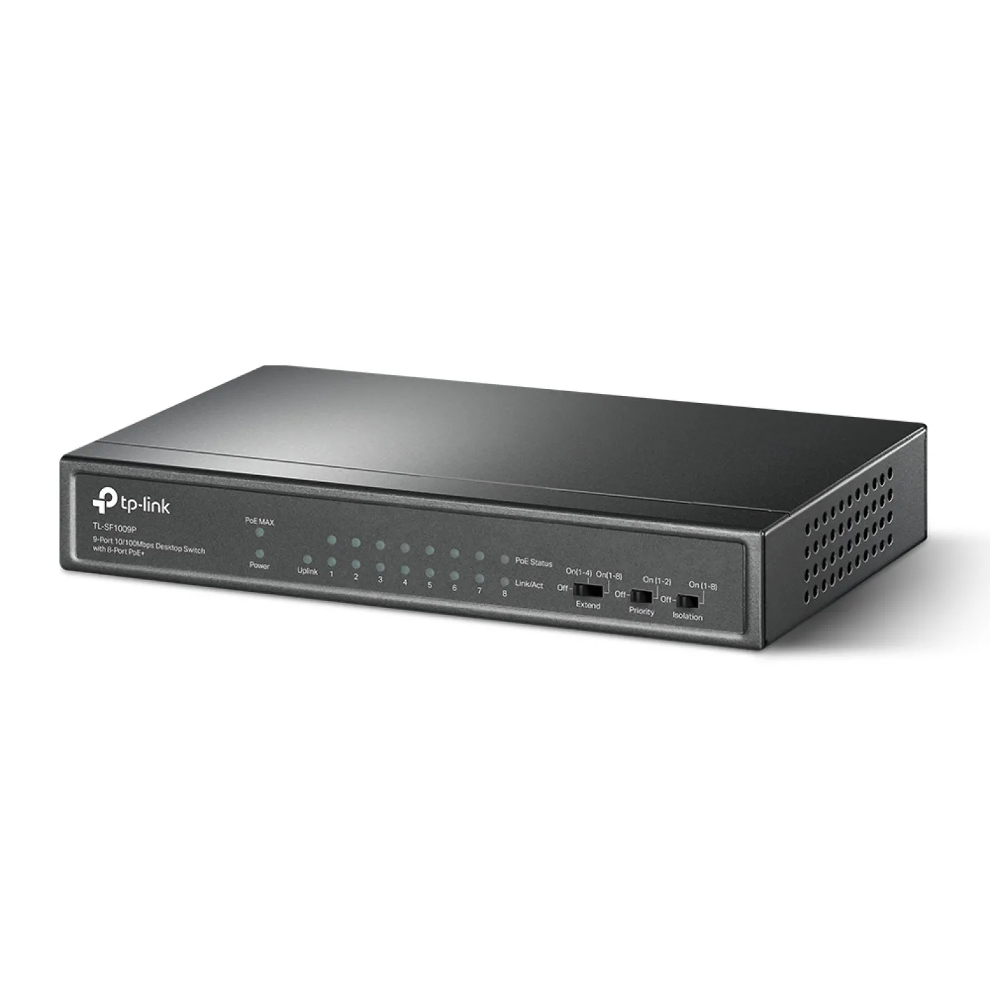 Комутатор TP-Link TL-SF1009P 9x1FE (8xPoE), 65Вт - Фото 1