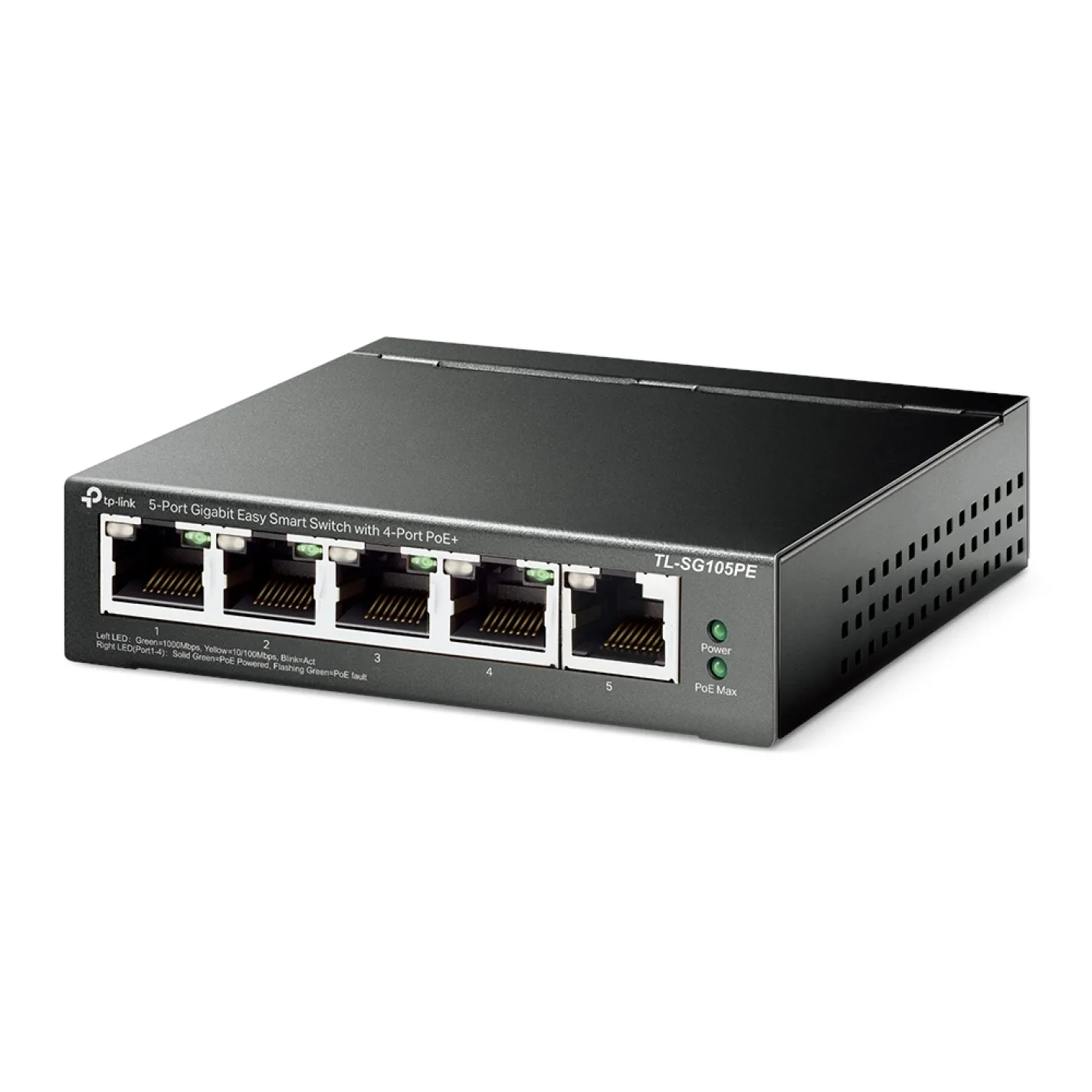 Комутатор TP-Link TL-SG105PE 5xGE (4xPoE) 65Вт - Фото 1
