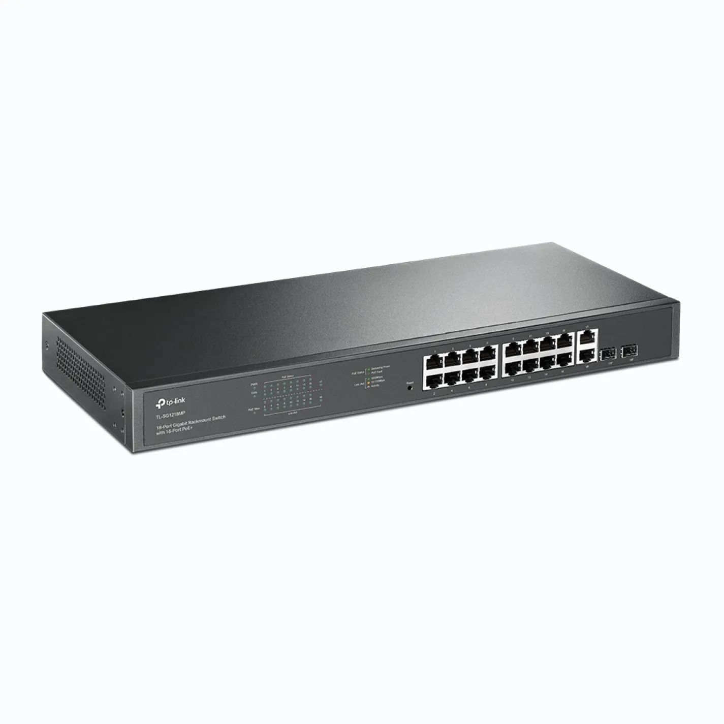 Комутатор TP-Link TL-SG1218MP 16xGE (16xPoE), 2xSFP, 120Вт - Фото 1