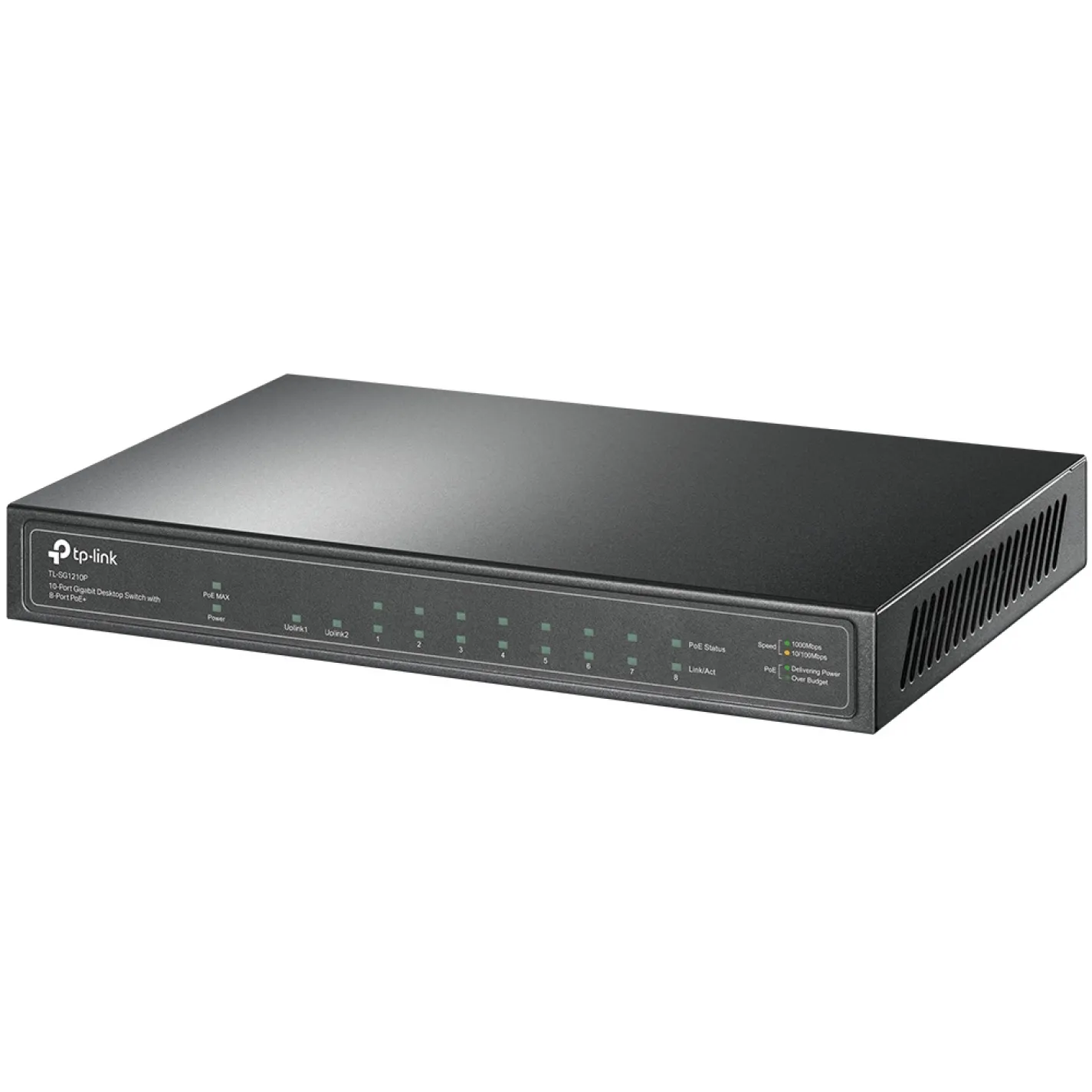 Комутатор TP-Link TL-SG1210P 8xGE (8xPoE), 1xSFP, 63Вт - Фото 2