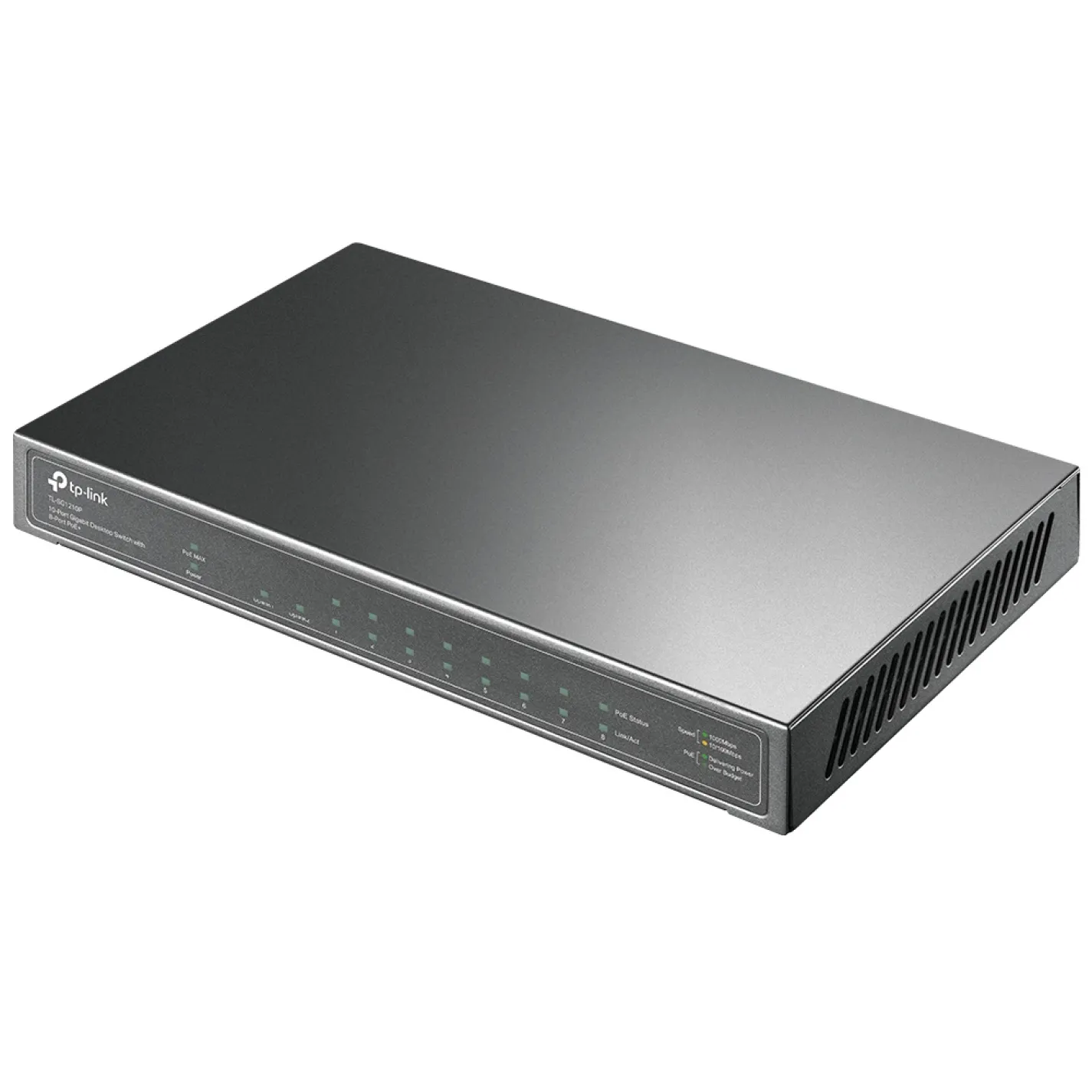 Комутатор TP-Link TL-SG1210P 8xGE (8xPoE), 1xSFP, 63Вт - Фото 3