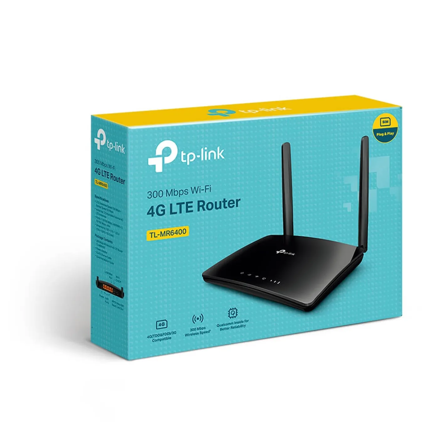Маршрутизатор TP-LINK TL-MR6400 N300 с поддержкой 4G LTE - Фото 3
