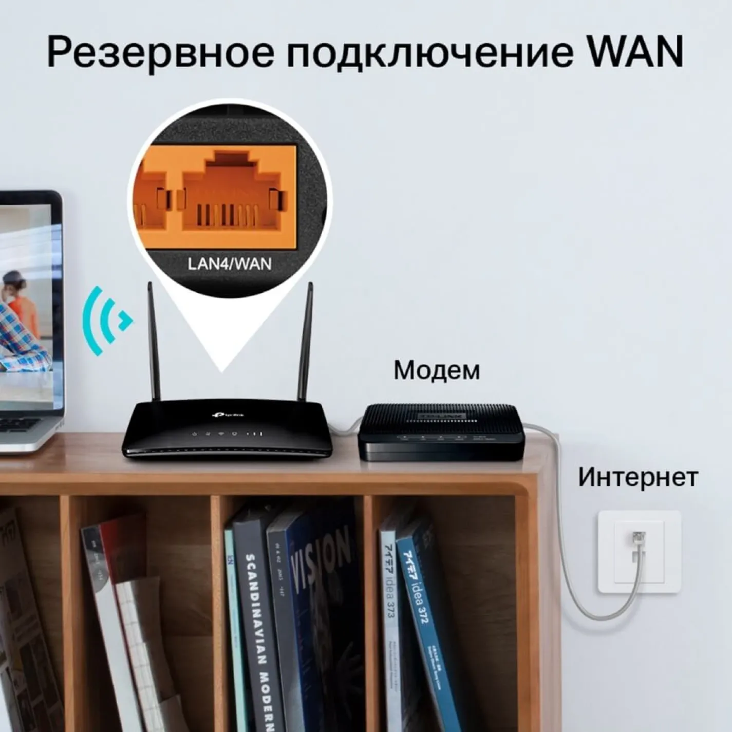 Mesh-маршрутизатор TP-LINK TL-MR200 AC750 з підтримкою 4G - Фото 3