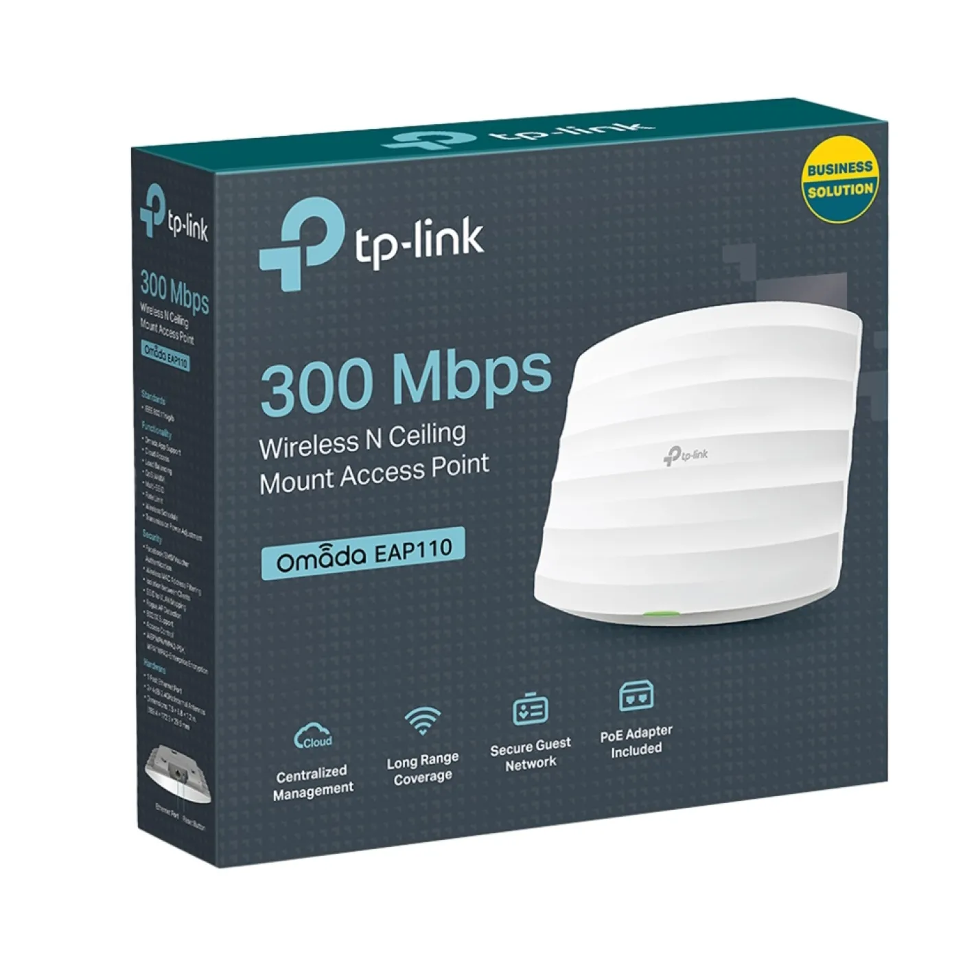 Точка доступа TP-Link EAP110 N300, 1хFE LAN, Passive PoE - Фото 3