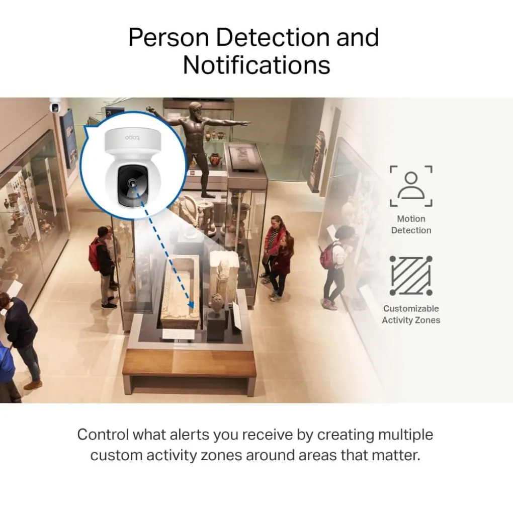 IP-камера відеоспостереження TP-Link Tapo C212 3MP N300 microSD motion detection- Фото 3