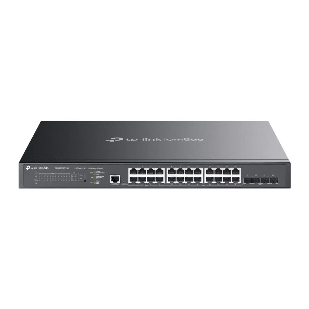 Комутатор TP-Link SG3428XPP-M2 24x2.5GE (24xPoE), 4xSFP+, 500Вт- Фото 1