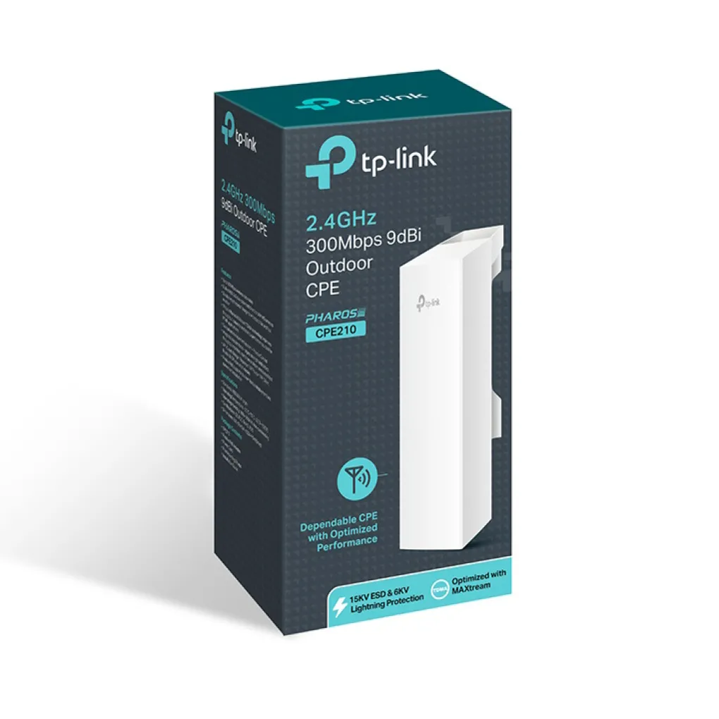 Точка доступа TP-Link CPE210 N300 2xFE passive PoE- Фото 4