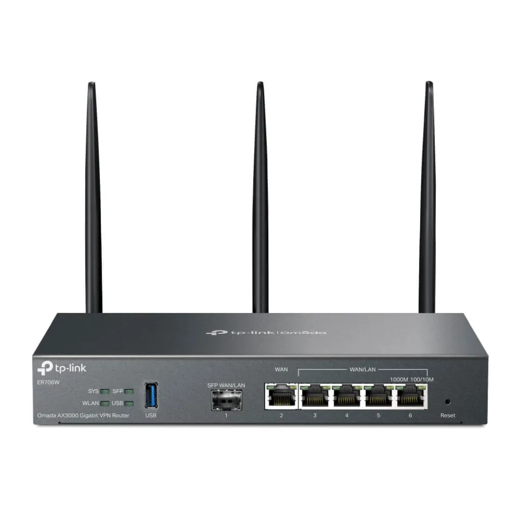 VPN-маршрутизатор TP-LINK Omada ER706W AX3000 гигабитный- Фото 1